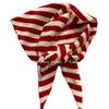Triangular Scarf  Headscarf Knitted Striped Scarf  Women's Multi Functional Small Scarf