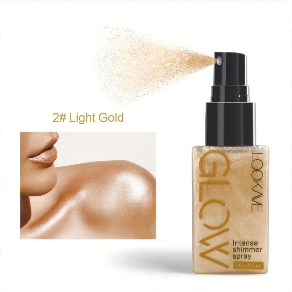 Liquid Highlighter Spray & Face Illuminator Lotion for Radiant Glow and Sculpting Makeup