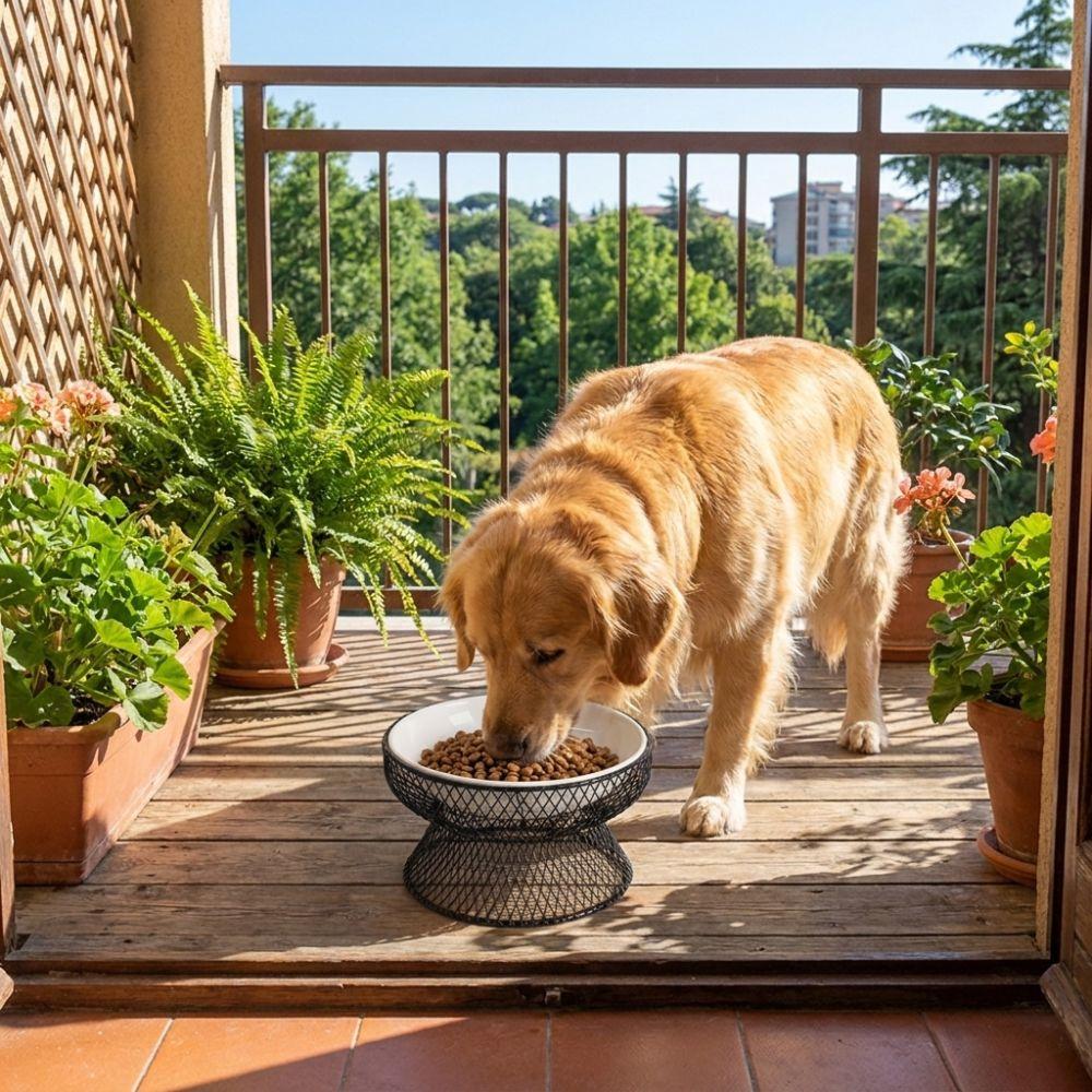 Non-Slip Elevated Pet Bowl No Spill with Stand Dog Water Bowl Large Capacity Cat Feeding Station Wet And Dry Food