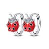 Women's Spring 925 Silver Butterfly Dragonfly Flowers Color Romantic Sweet Earrings Fit for Party Delicate Gift Jewelry