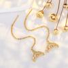 Needle Fish Tail Ear Line for Women with Light Luxury Zirconium Hollow Mermaid Earrings Exquisite High-end Versatile Ear Decoration