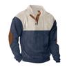 Sweatshirt Pullover Half Placket Buttoned Lapel Sweatshirt Casual Men's Top