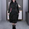 Elegant Spring Cheongsam: Stylish Plus-Size Dress for 40-Year-Olds