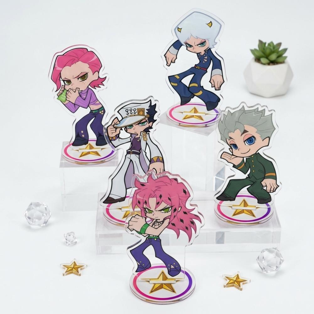 Anime JoJo's Bizarre Adventure Giorno Bruno Dio Acrylic Stand 10cm Figure key Cosplay Props Desktop Decor Birthday Gift