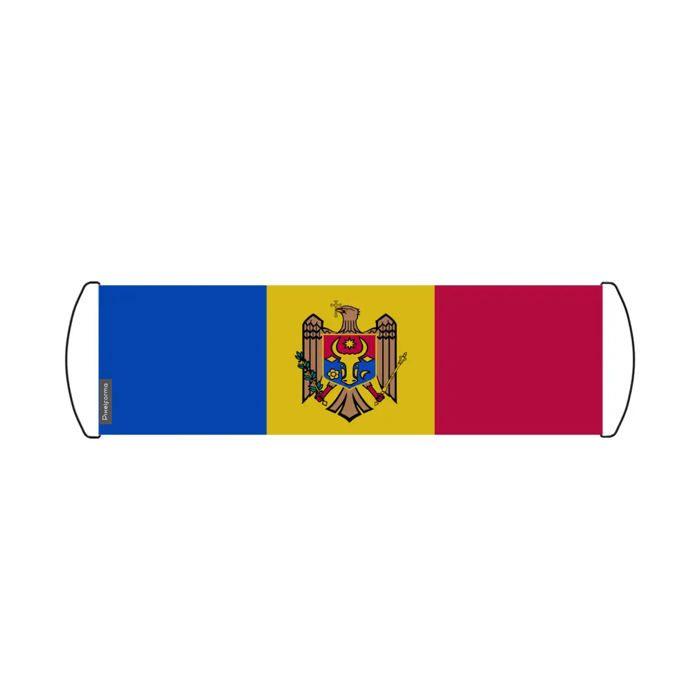 Drapeau - PIXELFORMA - Moldavie - 17 X 50 Cm - Tissu Imperméable - Léger Et Robuste
