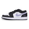 Jordan Air Jordan 1 Abrasion Resistant Low top Vintage Basketball Shoes Men's Black Purple 553558-131(Team85-)
