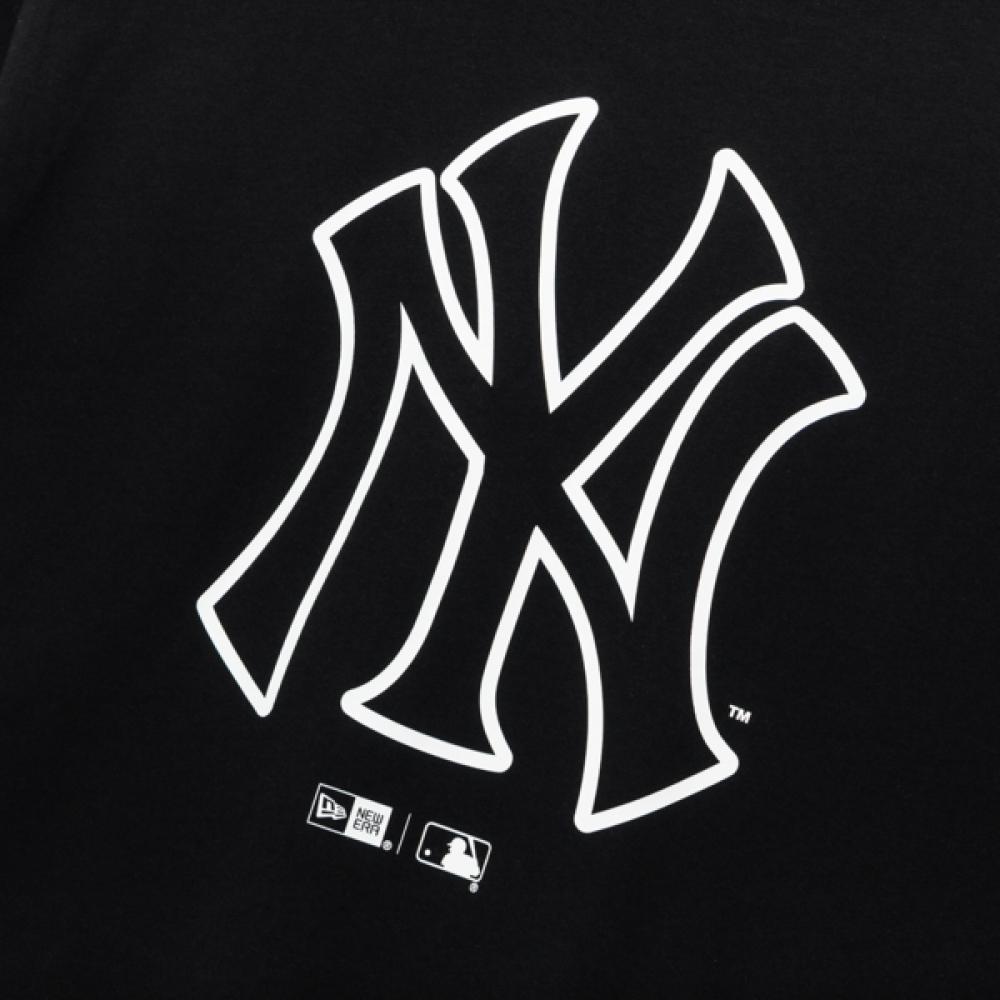 New Era New York Yankees Line Logo T shirT Black 14536488