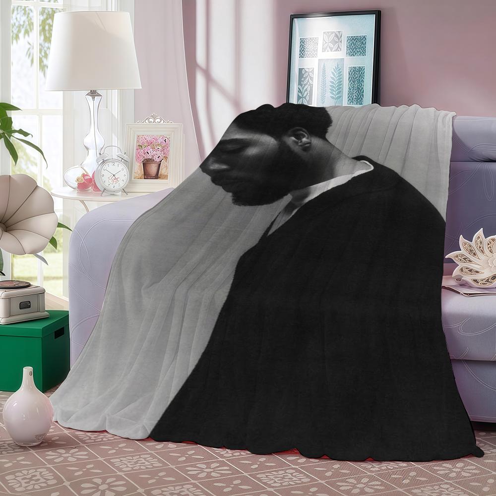 Hip Pop Singer Khalid Blanket Warm And Soft Suitable For Bedroom Living Room Sofa Bed Office Travel Camping 30x40in