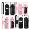 Portable Water Bottle Carrier Bag With Phone Pocket For Stanley 64Oz Tumbler With Handle Neoprene Water Bottle Holder Pouch