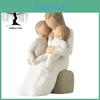 Affascinante Statuetta in Resina Madre e Bambino per Casa Camera da Letto Accento Decorativo Regalo