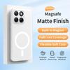 Minimalist Matte Clear Soft Magnetic Wireless Charge Cover for Motorola Signature Edge70 Fusion/Ultra/Pro Anti-drop Phone Case