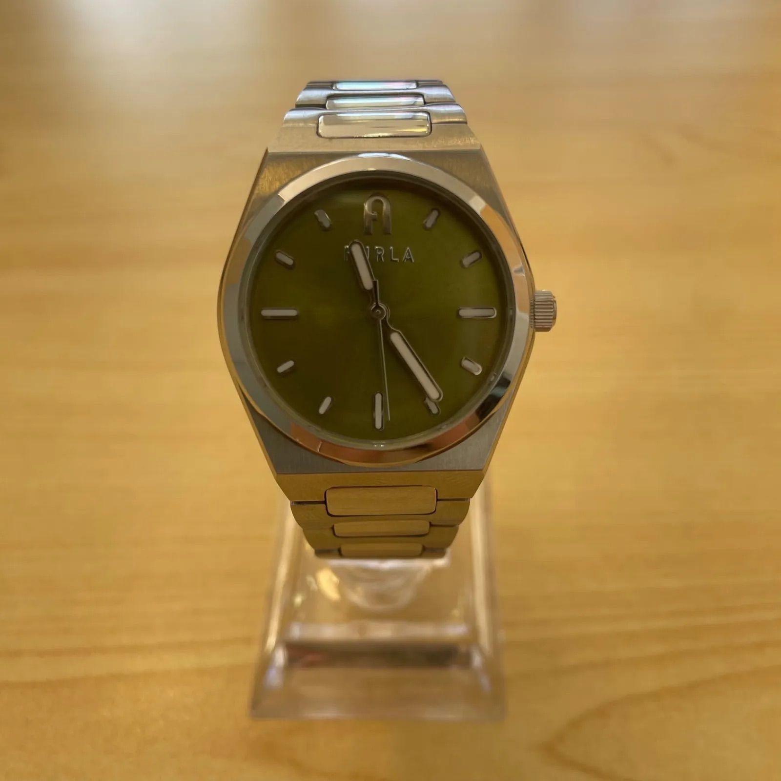Used FURLA Women s Quartz Watch WW00020008L1 Green Dial Current Item