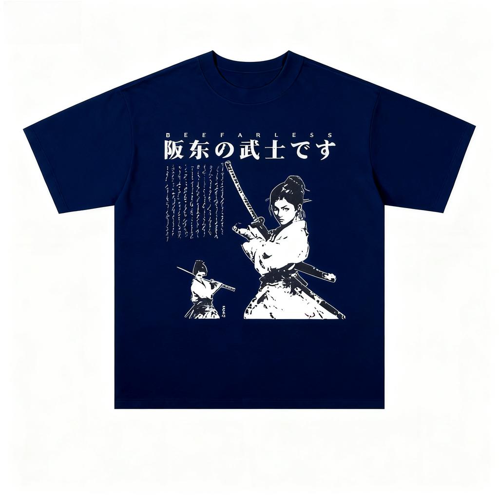 2025 Herbst und Winter Schweres High Street Design Sense Totenkopf Streitwagen Bedrucktes T-Shirt Herren und Damen Baumwolle Vielseitiges T-Shirt