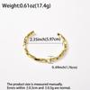 2026 Open Bracelet Women, New Classic Light Luxury Niche Plain Ring Exquisite Twist Bracelet Versatile