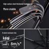 8-Rib Automatic Three-Fold Umbrella with Logo, Thickened Black Glue for Sun and Rain