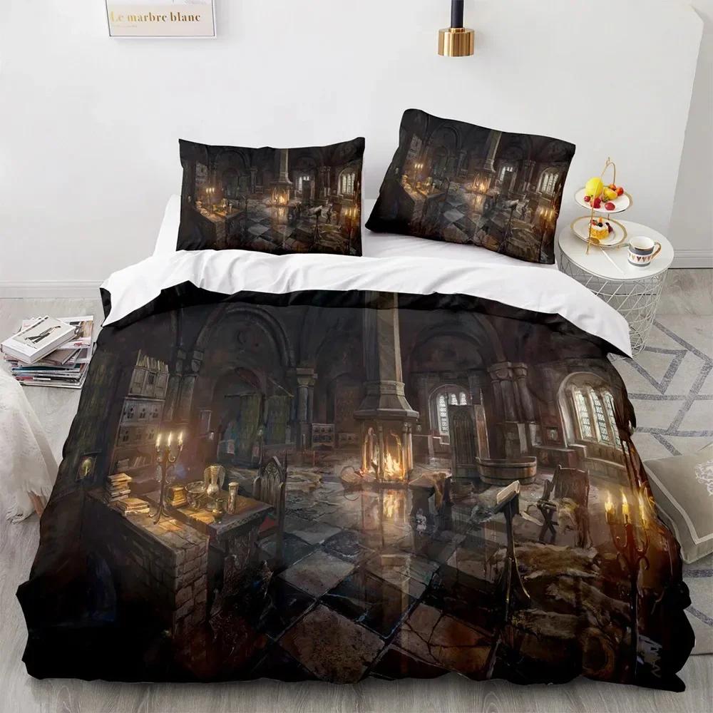 3D The Witchers Kids Adult Home Printed Bed Set Duvet Cover Pillowcase Bedding Set Linen Sheet Quilt Cover Full Queen King Size