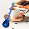 Stainless Steel Guitar Spoon for Coffee Tea Dessert Drink Mixing Milkshake