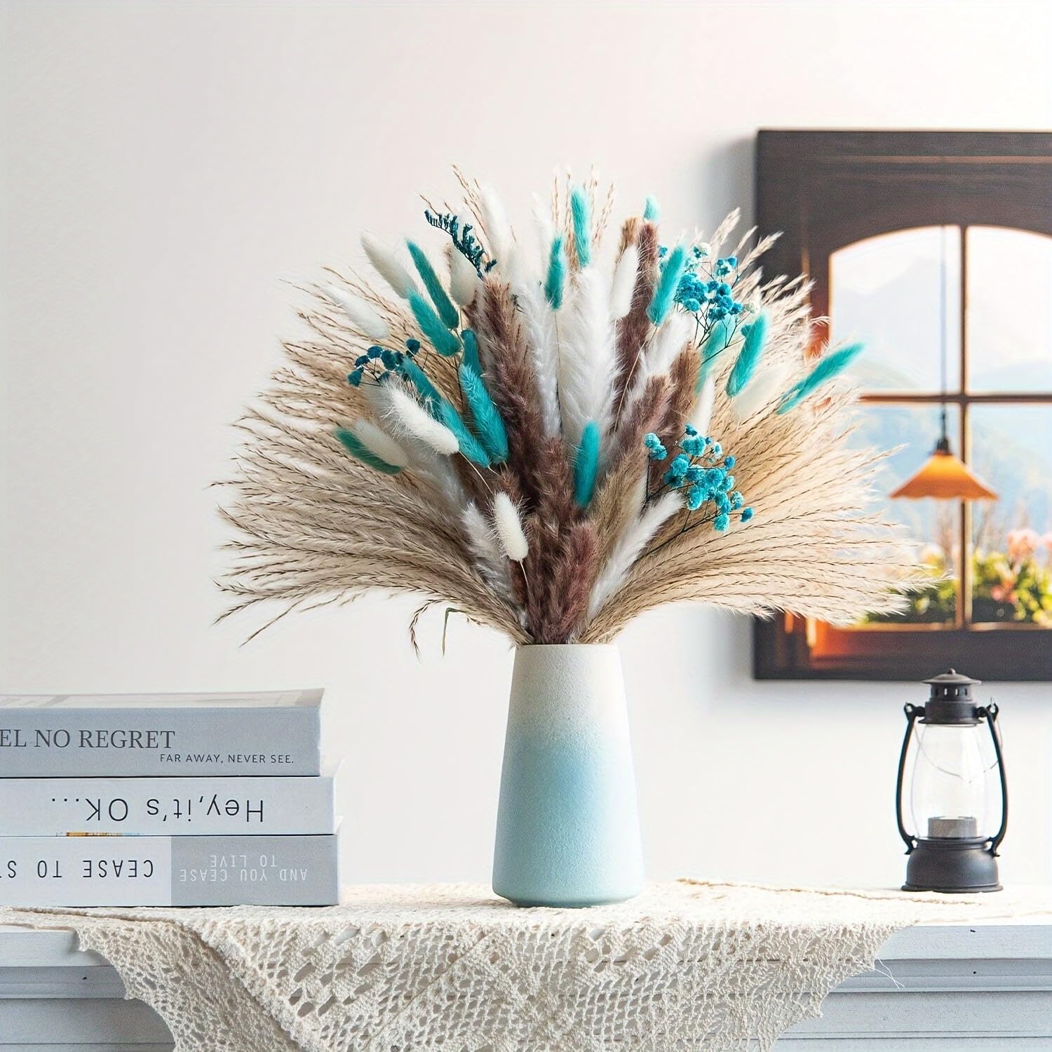 Natural Dried Flowers Home Decor Bouquet Wedding Arrangement Fluffy Phragmites Reeds Pampas Bunny Tail Grass bohemia Decoration