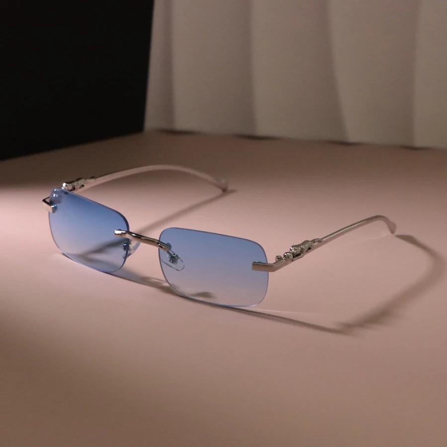 Gafas de Sol Cuadradas Vintage Mujer Hombre Diseñador Espejo Gafas de Sol Femenino Masculino Rectángulo Viaje Punk Exteriores Gafas de Sol