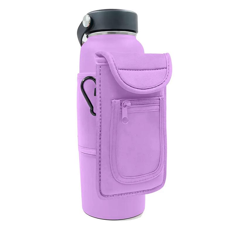 Outdoor Sports Insulated Water Bottle Bag with Magnetic Cup Holder - Large Capacity, Non-slip Design