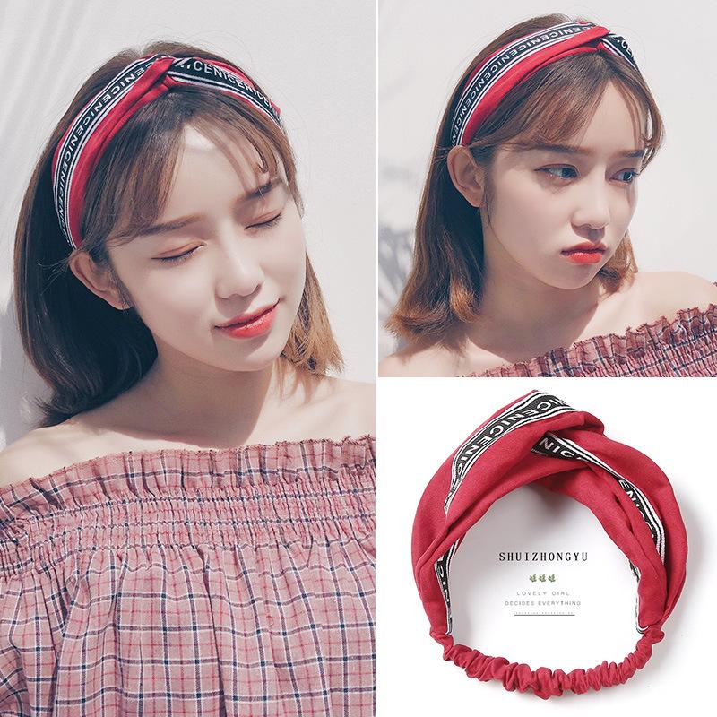 Korean Spring-Summer Elastic Chiffon Silk Headband for Women – Hair Accessories, Sports & Face Washing