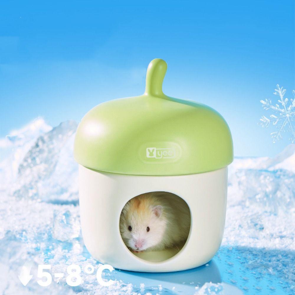 Dekorativní keramické hnízdo Úkryt pro křečka Roztomilé chladicí hnízdo pro křečka Činčilu