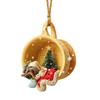New Creative Acrylic Flat Cup Pet Dog with Various Styles To Choose From Christmas Household Decoration Car Backpack Pendant