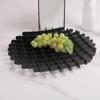 Abstract Animal Sculpture Black Bird Ornaments Marble Statue Geometric Tray Fruit Platter Swallow Home Decoration Accessories