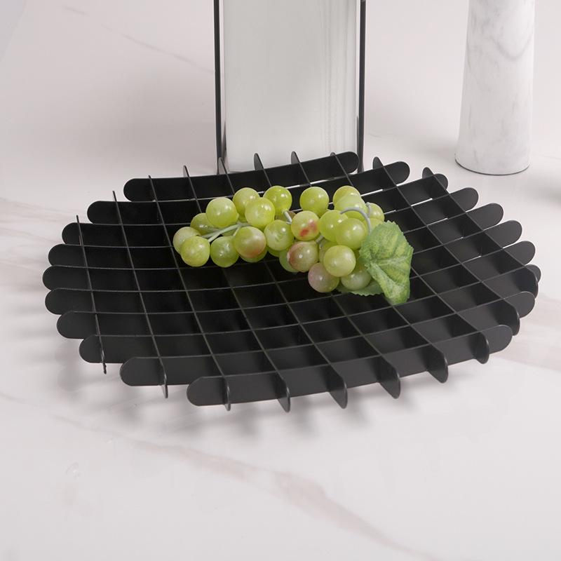 Abstract Animal Sculpture Black Bird Ornaments Marble Statue Geometric Tray Fruit Platter Swallow Home Decoration Accessories