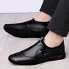 Brand High-quality Genuine Leather Men's Shoes Fashionable Classic Round Toe Casual Versatile Simple Comfortable Flat Shoes
