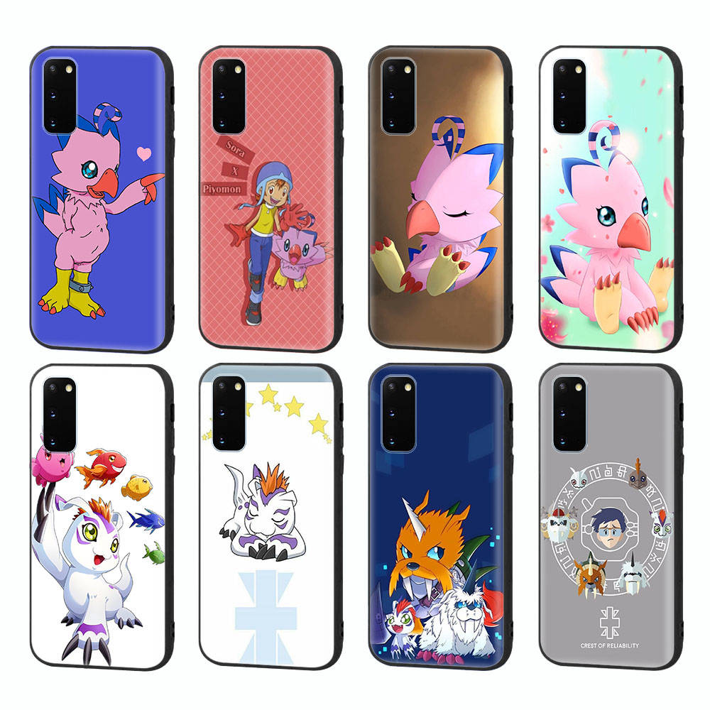 WD48 Digimon Agumon BiyomonBlack Sofe Case for Xiaomi Poco X6 X4 M5 M6 F5 F6 C65 C55 C50 C51 C40 Pro Redmi 14C A3X 13C 12C 11T 10A 9C Note 7 6 8A Plus