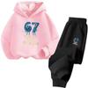 Children's Cartoon Print Sportswear Set: Hoodie & Casual Fashion Trend