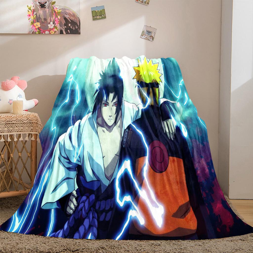 Japanese anime cartoon NARUTO famous Uzumaki Naruto blanket soft home furnishing nap decoration four seasons warm Sherpa blanket B11