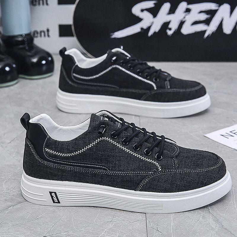 Men's Shoes Summer Sports Casual Cloth Shoes Men's Models Canvas Men's Shoes Flat Bottom Board Shoes