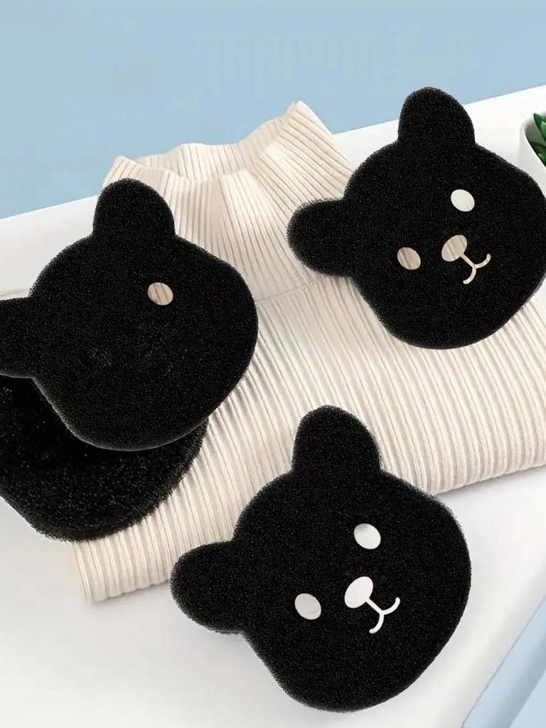 2/4/6/8/12pcs Reusable Pet Hair Remover Laundry Sponges - Bear Shape Effective Anti-Winding Cleaning Tools for Washing Machines