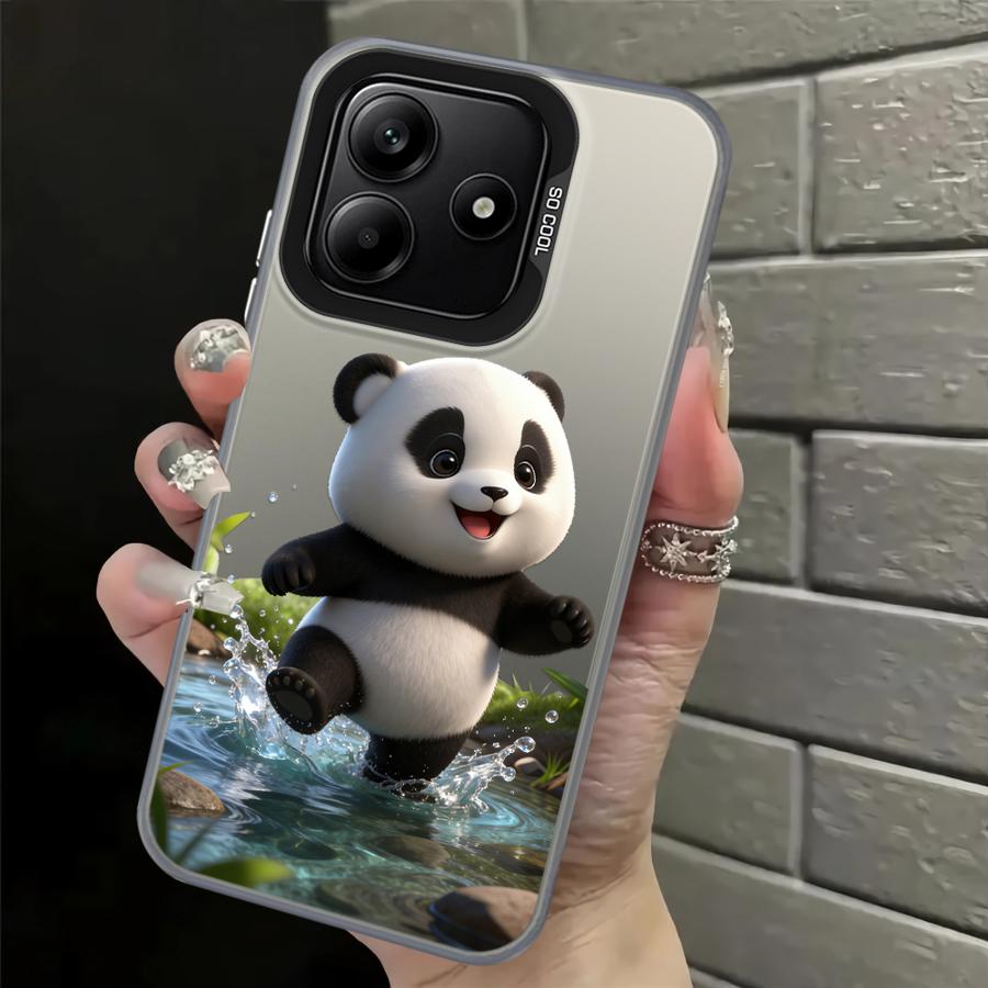 Chubby Panda Back Phone Cover Case for Xiaomi Poco C50 F4 X3 NFC X5 X3 Pro F3 GT C51