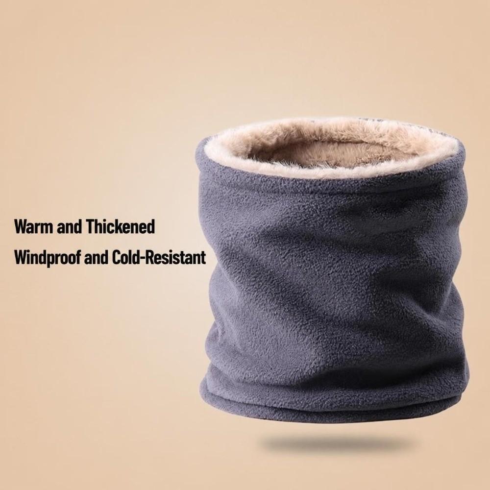 Thickened Fleece Neck Scarf Fleece Lining Neck Scarves Outdoor Warmer Fake Collar  Cycling