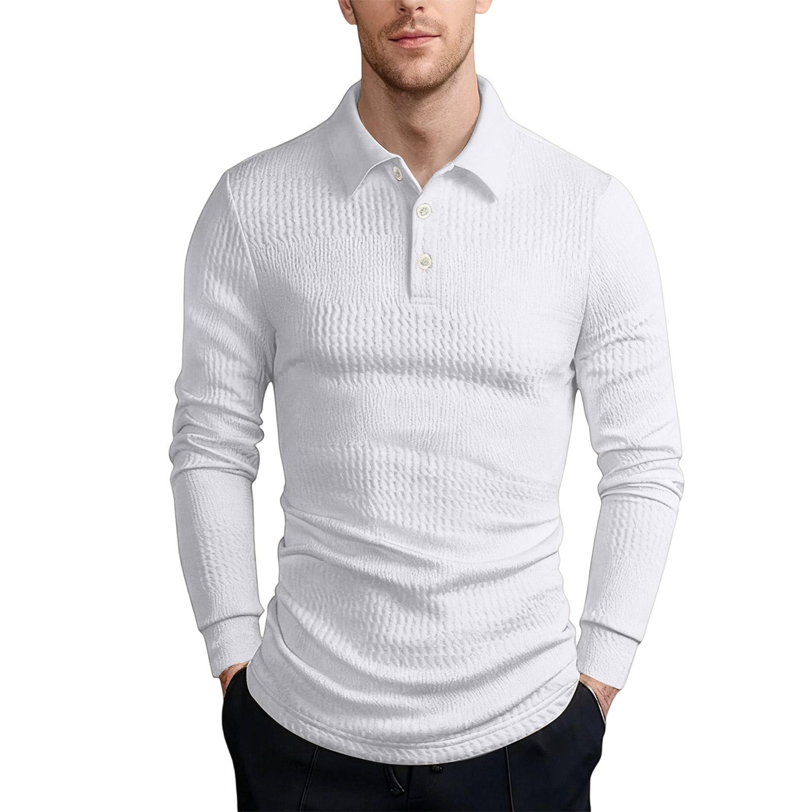 

Мужская Повседневная Модная Монохромная Рубашка Верхняя одежда XL белый