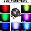 1/5/10PCS LED Colorful Dyeing Stage Lights 0.75W*36 Full Color Remote Control Lamp Wedding Par Performance Surface Light Flash
