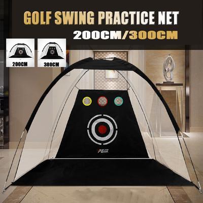 Filet d'entraînement de golf 2x1.4m / 2x3m Tente Cible de Frappe Pliable Cage Practice Driving Soccer Polyester Oxford Durable