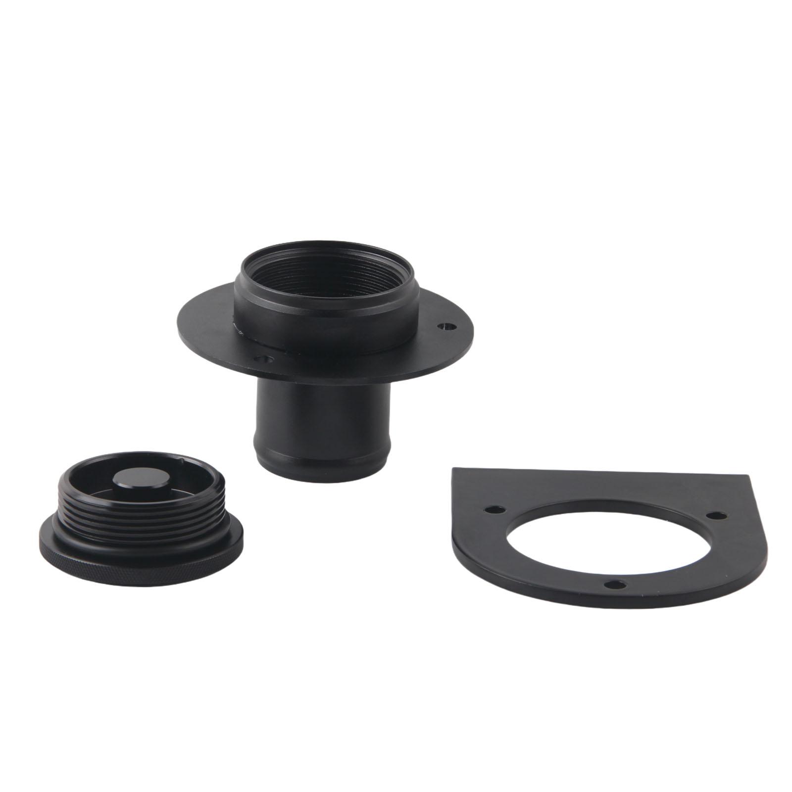 17-2530 Fuel Tank Cap Assembly with Remote Filler Neck and Weld-On Steel Bracket for 2 Straight Hose чёрный