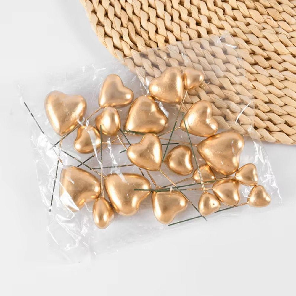 20PCS Glitter Balls Cake Topper Balls DIY Craft Glitter Cake Toppers For Wedding Celebration