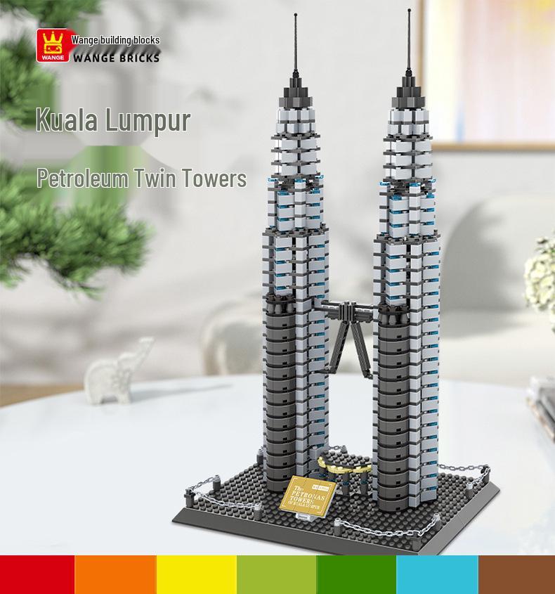 Wange 5218 Yellow Crane Tower Model - Free Shipping & Educational Building Blocks
