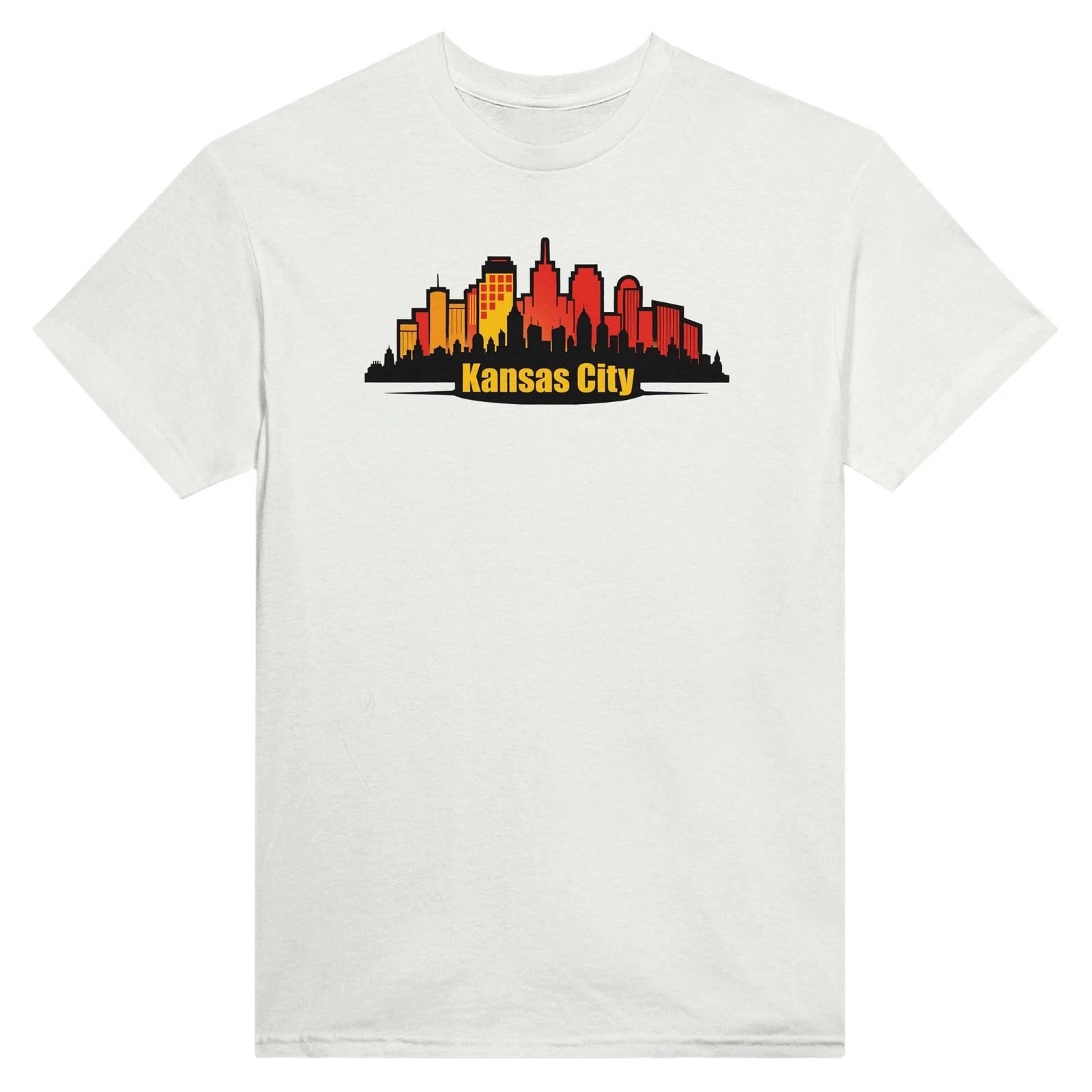KANSAS CITY Skyline Graphic Cotton Crewneck T-Shirt XXXL