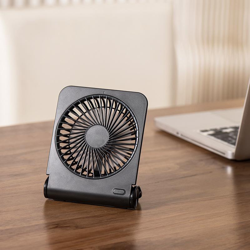 Light And Thin Desktop Fan 2025 New Mini Portable Mute Folding Fan Office Students USB Mini Fan Handheld Office Living Room Fan