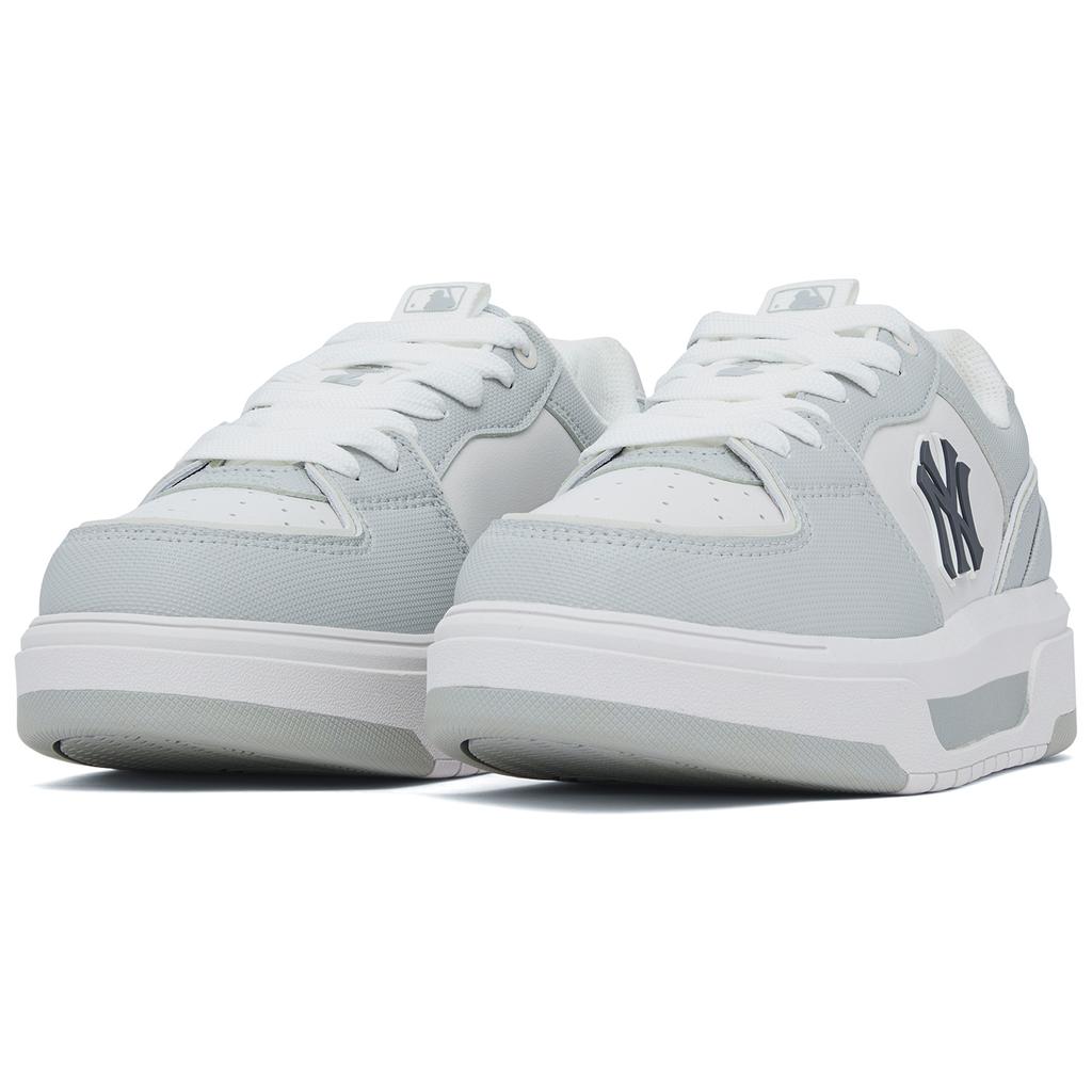 MLB Chunky Liner Leder Bequem Vielseitig Niedrige Sneaker Unisex-Sneaker Grau 3ASXCBS4N-50GRS