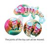 3D Printed Gradient Orchid Dragon With Movable Joints, Cute And Interesting Novel Appearance, Desktop Cute Little Dragon Ornamen