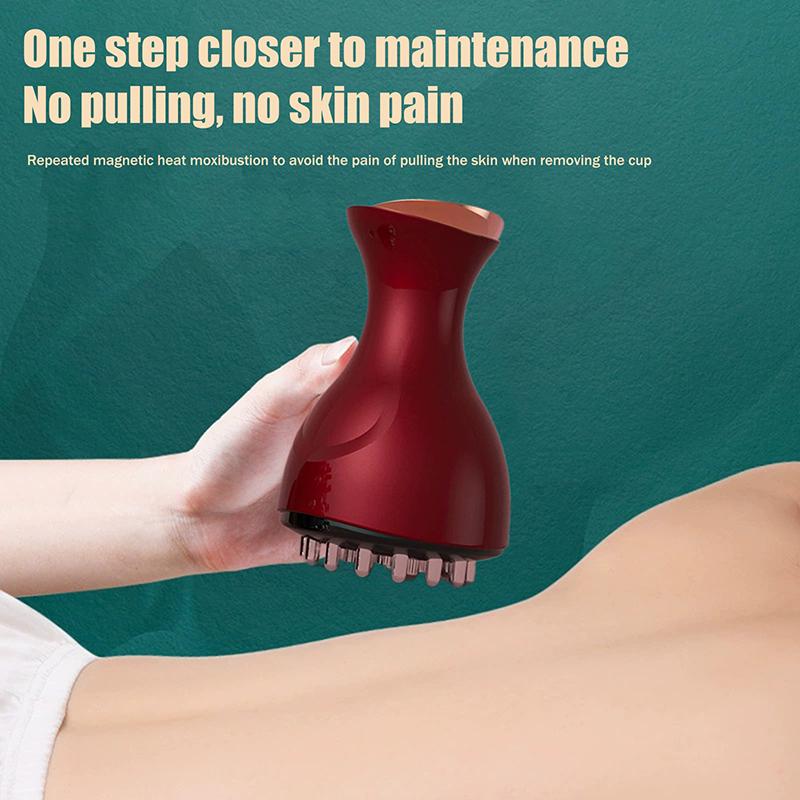 Electric Meridian Brush Anti Cellulite Gua Sha Body Massager Vibrate Microcurrent Hot Compress Scraping Lymphatic Drainage Care