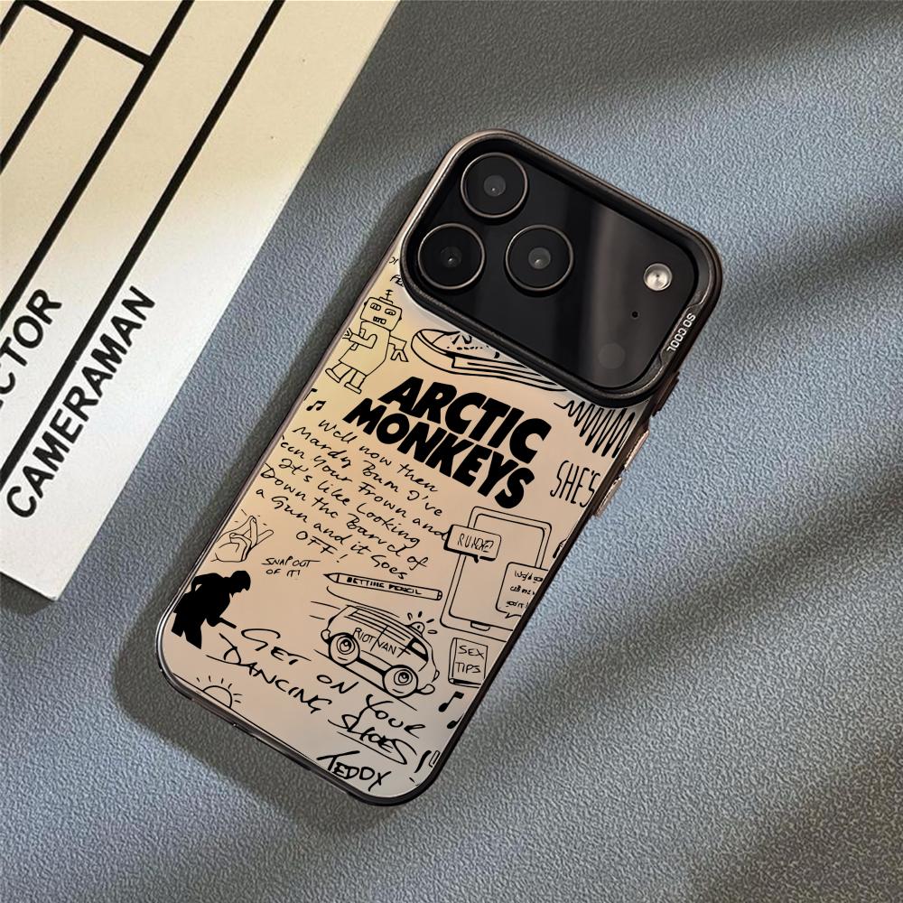 Band A-Arctic M-Monkeys Phone Case For iPhone 17 16 15 14 13 12 11 Pro Max Air Matte Laser Aurora Shockproof Funda