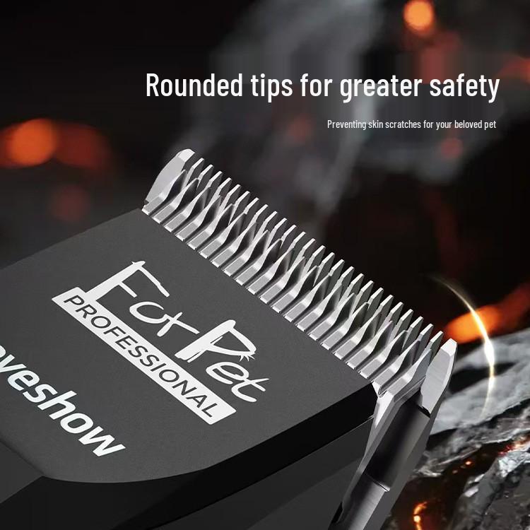 Akeme LOVESHOW Pet Electric Hair Clipper L9 - Cat & Dog Trimmer Shaver with Shear Hair Retention Blade Head